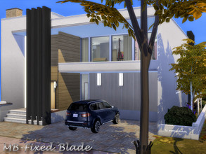 Sims 4 — MB-Fixed_Blade  by matomibotaki — Modern family home, simple but sylish architecture with chic details: Stylish