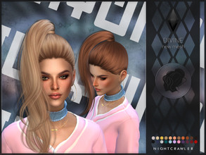 Sims 4 — Nightcrawler-Divine by Nightcrawler_Sims — NEW HAIR MESH T/E Smooth bone assignment All lods 22colors Works with