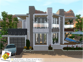 Sims 3 — Blazing Dicentra by Onyxium — On the first floor: Living Room | Dining Room | Kitchen | Bathroom | Garage On the