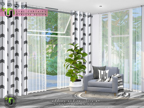 Sims 4 — Lyne Curtains I - Short Walls by NynaeveDesign — Control the amount of privacy your sims want and enhance their