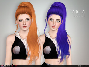 Sims 3 — Aria ( Hair 74 ) by TsminhSims — - S3Hair - New meshes - All LODs - Smooth bone assigned