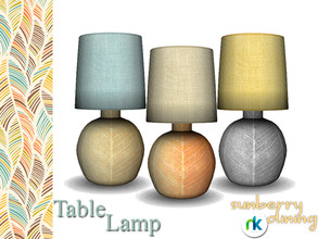 Sims 4 — Nikadema Sunberry Table Lamp by nikadema — I wanted to break the rules with a big table lamp made in shiny metal