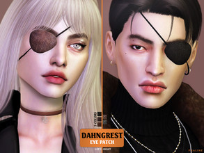 Sims 4 — Dahngrest Eyepatch by Pralinesims — Eyepatch in 5 colors, for the left and right sides. For female and male
