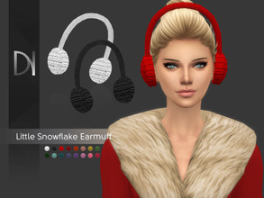 Sims 4 — Little Snowflake Earmuff [HQ] by DarkNighTt — Little Snowflake Earmuff Have 12 colors. HQ mod compatible. You
