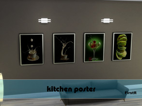 Sims 4 — Set of kitchen Paintings by FirstR2 — Nice paintings / poster for your Sims