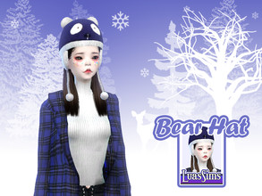 Sims 4 — Bear Hat by Luas_Sims — Hi! Today I created a hat, I think that this is cute, I hope you like it. - There is a 9