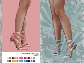 Sims 4 — helgatisha Recolor Madlen Volga Shoes - mesh needed by HelgaTisha — 24 swatches You NEED to download the mesh