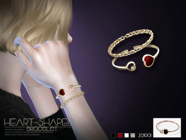 Sims 4 — S-Club LL ts4 bracelet 201901 by S-Club — Bracelet,4 swatches, hope you like, thank you.