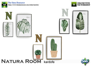 Sims 3 — kardofe_Natura Room_Pictures by kardofe — Group of two tables and one letter, in three different options