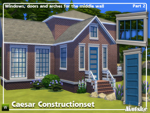 Sims 4 — Caesar Constructionset Part 2 by Mutske — This is part 2 for the Caesar Constructionction. It contains windows,
