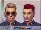 Sims 4 — Mathcope Drake Hair by mathcope2 — NEW MESH! Specifications: *Hat compatible. *26 Swatches *EA maxis match color