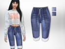 Sims 4 — Capri Jeans by Puresim — A cool capri jeans for your sims. - teen to elder - 2 swatches Enjoy !!