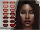 Sims 4 — Lipstick N31 by FashionRoyaltySims — Standalone Custom thumbnail 14 color options HQ texture Compatible with HQ