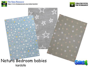 Sims 4 — kardofe_Natura Bedroom_Rug 2 by kardofe — Comfortable carpet, with children's motifs, in three different options
