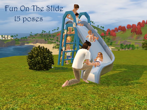 Sims 3 — Fun On The Slide by jessesue2 — I've always wished that toddlers could play on the outdoor playground equipment