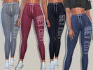 Sims 4 — Athletic Pants by Pinkzombiecupcakes — -Athletic pants available in 10 colours. -CAS thumbnail
