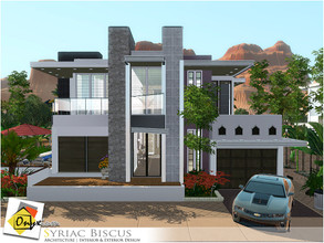 Sims 3 — Syriac Biscus by Onyxium — On the first floor: Living Room | Dining Room | Kitchen | Bathroom | Garage On the