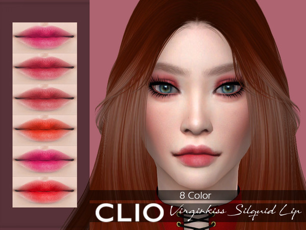 Sims 4 — LMCS CLIO Virginkiss Silquid Lip by Lisaminicatsims — -New Mesh -6 swatches -All Skin