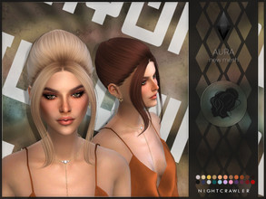 Sims 4 — Nightcrawler-Aura by Nightcrawler_Sims — NEW HAIR MESH T/E Smooth bone assignment All lods 22colors Works with