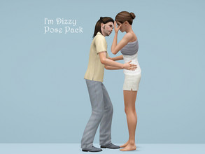 Sims 3 — I'm Dizzy! by jessesue2 — 8 piece pose set which snap together and work as they are designed. The set tells a