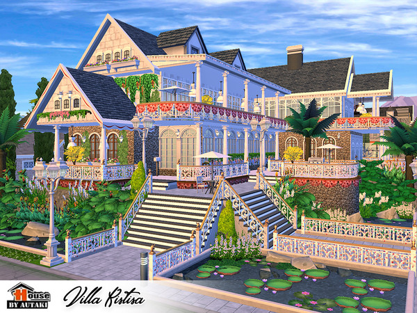 Sims 4 — Villa Kistisa by autaki — Villa Kistisa Luxury styles. House for your simmies. It has 3bedrooms Living room