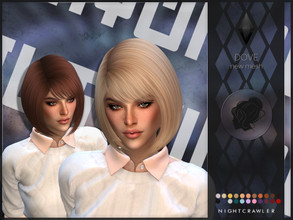 Sims 4 — Nightcrawler-Dove by Nightcrawler_Sims — NEW HAIR MESH T/E Smooth bone assignment All lods 22colors Works with