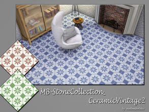 Sims 4 — MB-StoneCollection_CeramicVintage2 by matomibotaki — MB-StoneCollection_CeramicVintage2, lovely vintage tile