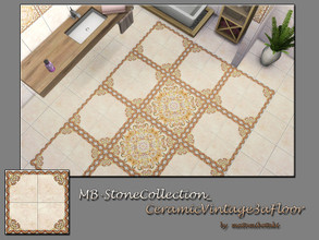 Sims 4 — MB-StoneCollection_CeramicVintage3aFloor by matomibotaki — MB-StoneCollection_CeramicVintage3aFloor, solid