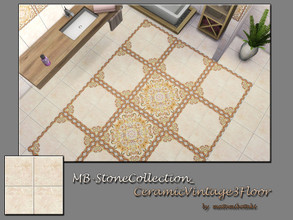 Sims 4 — MB-StoneCollection_CeramicVintage3Floor by matomibotaki — MB-StoneCollection_CeramicVintage3Floor, solid colored