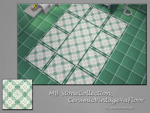 Sims 4 — MB-StoneCollection_CeramicVintage4aFloor by matomibotaki — MB-StoneCollection_CeramicVintage4aFloor, solid