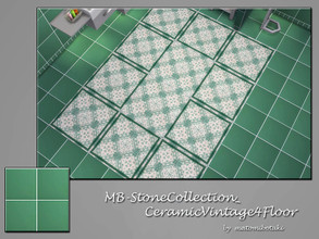 Sims 4 — MB-StoneCollection_CeramicVintage4Floor by matomibotaki — MB-StoneCollection_CeramicVintage4Floor, solid colored