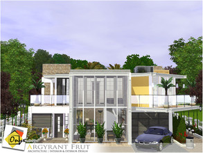 Sims 3 — Argyrant Frut by Onyxium — On the first floor: Living Room | Dining Room | Kitchen | Bathroom | Garage On the