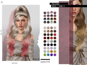 Sims 3 — LeahLillith Patience Hair by Leah_Lillith — Patience Hair All LODs Smooth bones hope you will enjoy^^