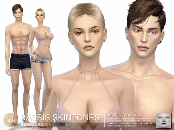 Sims 4 — S-Club WMLL ts4 BS4.0 by S-Club — Skintones, for male/female, adult to elder, can work with the EA's swatches,