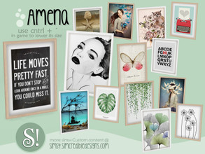 Sims 4 — Amena frame by SIMcredible! — by SIMcredibledesigns.com available at TSR 2 colors in 20 variations