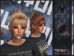 Sims 4 — Nightcrawler-Patina by Nightcrawler_Sims — NEW HAIR MESH T/E Smooth bone assignment All lods 22colors Works with