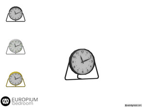 Sims 4 — Europium Clock by wondymoon — - Europium Bedroom - Clock - Wondymoon|TSR - Creations'2019