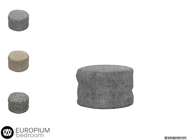 Sims 4 — Europium Pouf by wondymoon — - Europium Bedroom - Pouf - Wondymoon|TSR - Creations'2019