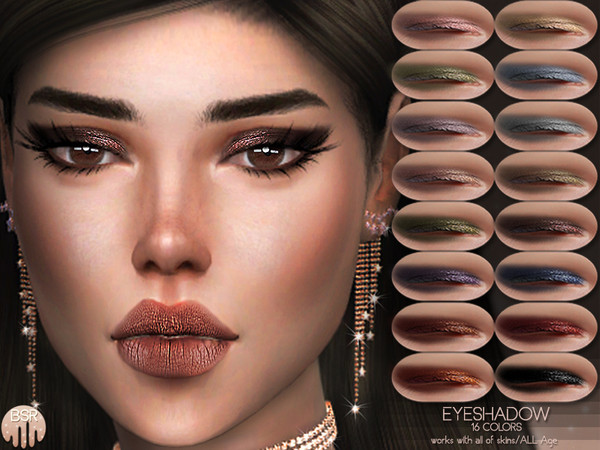 Sims 4 — Eyeshadow BS07 by busra-tr — 16 colors Works with all of skins All Age For Female-Male Custom thumbnail
