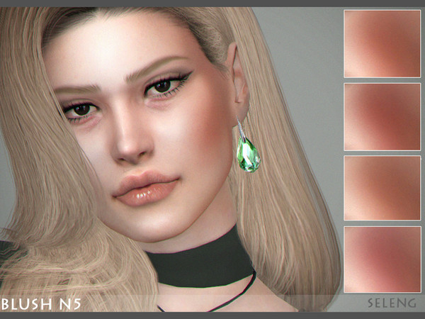 Sims 4 — Blush N5 by Seleng — Blush for female Teen to Elder 10 colours Custom Thumbnail Picture is taken with HQ mod