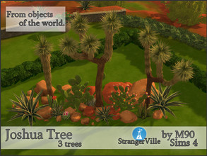 Sims 4 — Joshua Tree - REQUIRES STRANGERVILLE by Mircia90 — Joshua Tree from the StrangeVille. From objects of the world.