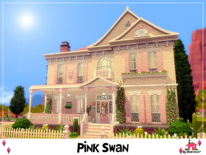 Sims 4 — Pink Swan - Nocc by sharon337 — Pink Swan is a Family Home built on a 30 x 20 lot. Value $197,373 It has: 4