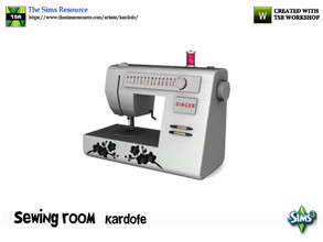 Sims 3 — kardofe_Sewing room_Sewing machine by kardofe — Electric sewing machine, decorative