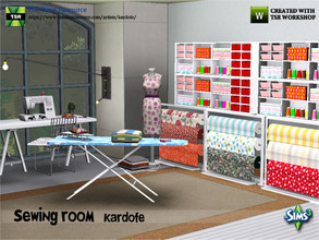 Sims 3 — kardofe_Sewing room by kardofe — Eleven new meshes to recreate a sewing room 