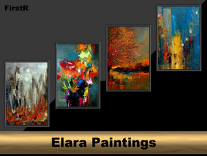 Sims 4 — Elara Paintings - VINTAGE GLAMOUR STUFF required by FirstR2 — New paintings for your Sims. Enjoy!
