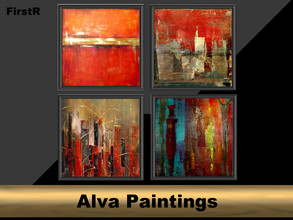 Sims 4 — Alva Paintings - GET FAMOUS required by FirstR2 — New paintings for your Sims. Enjoy!