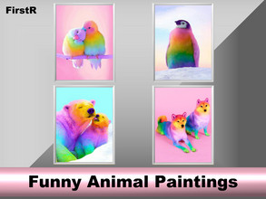 Sims 4 — Animal Paintings - DINE OUT required by FirstR2 — New paintings for your Sims. Enjoy!