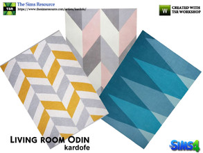 Sims 4 — kardofe_Living room Odin_Rug by kardofe — Carpet in three different options 