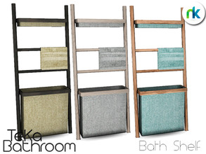 Sims 4 — Nikadema TeKa Bath Shelf by nikadema — This piece is something that I've been wanting to create for a long time