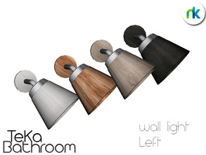 Sims 4 — Nikadema TeKa Wall Light Left by nikadema — This is the left part of the wall lighting. I wanted to create a